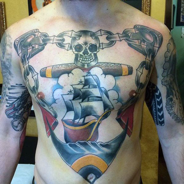 tatuaje nautico para hombre 68