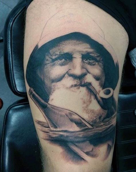 tatuaje nautico para hombre 69