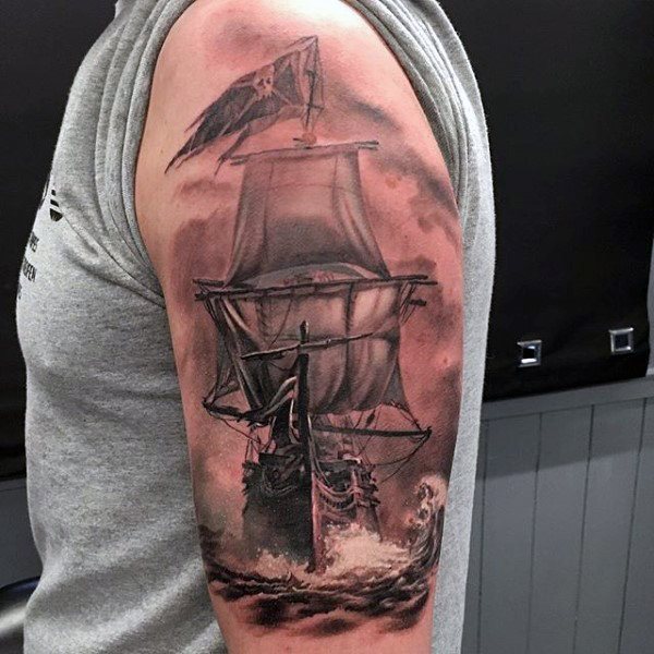 tatuaje nautico para hombre 88