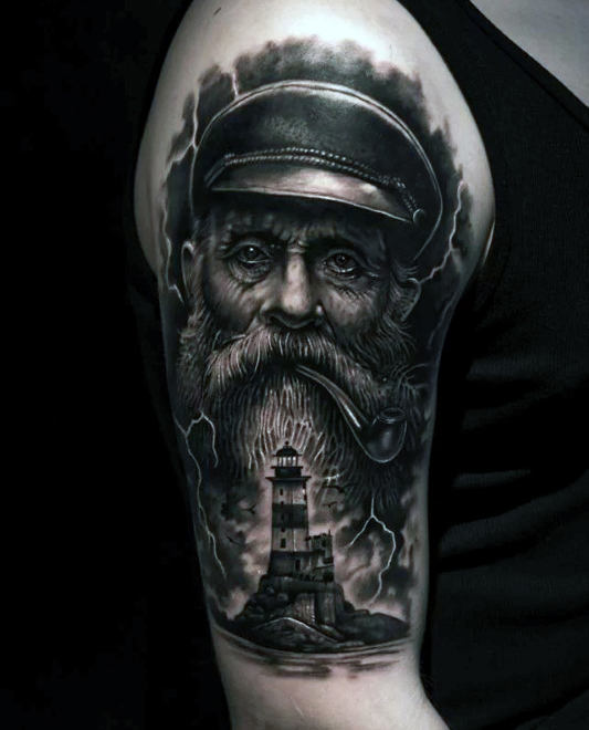 tatuaje nautico para hombre 89