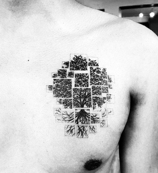 tatuaje perfecto arbol para hombre 30