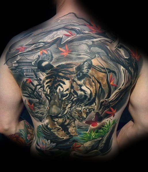 tatuaje perfecto arbol para hombre 43