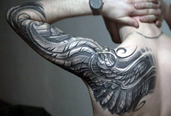 tatuaje plumas para hombre 28