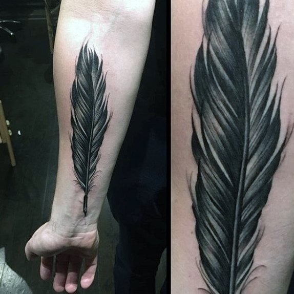 tatuaje plumas para hombre 52