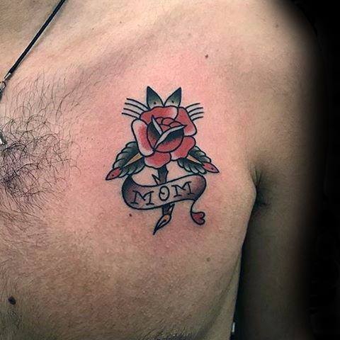 tatuaje tradicional mama para hombre 10