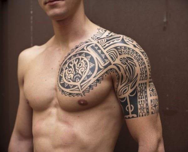 Tatuajes tribales modernos: 75 diseños para hombres
