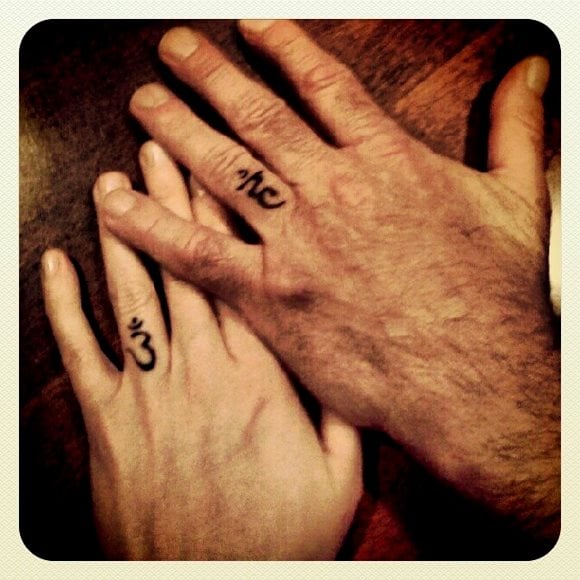 27 tatuaje anillo pareja