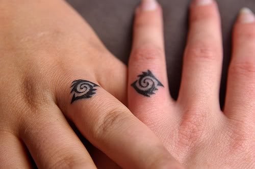 41 tatuaje anillo pareja