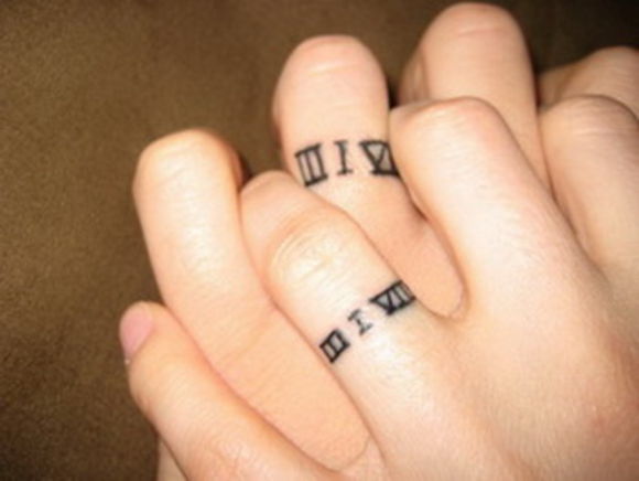 46 tatuaje anillo pareja