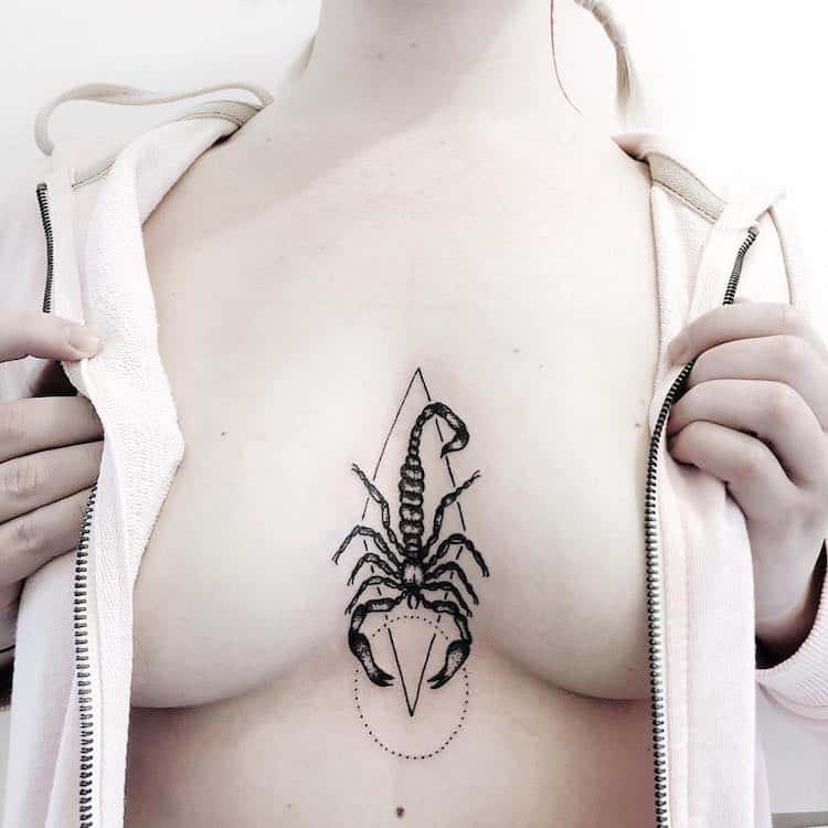 tatuaje para un escorpio 66