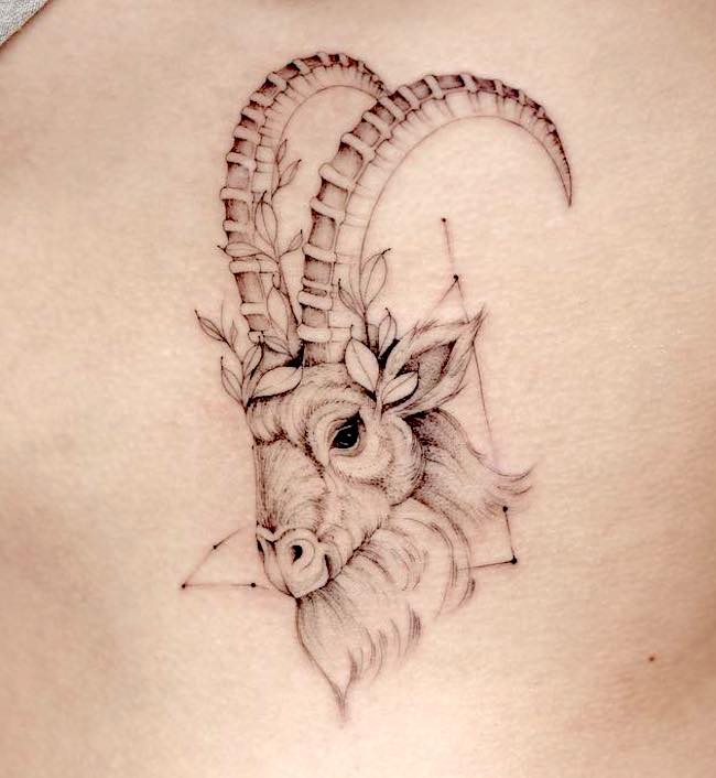 tatuaje signo zodiaco capricornio 77