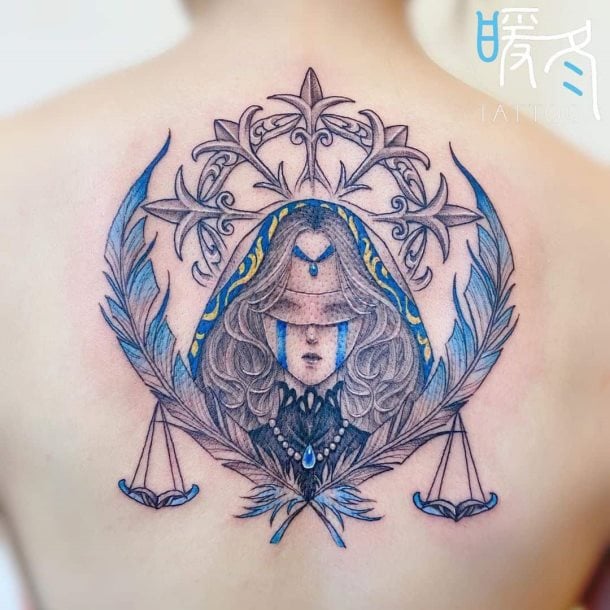 tatuaje signo zodiaco libra 41