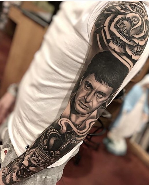 tatuaje brazo completo para hombre 04