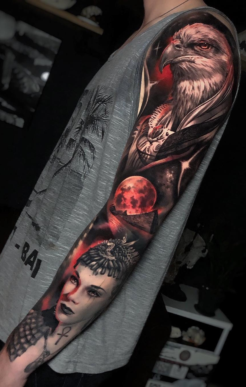 tatuaje brazo completo para hombre 05