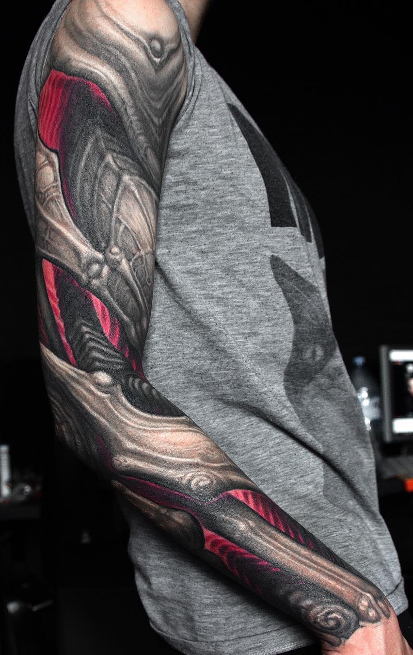 tatuaje brazo completo para hombre 22