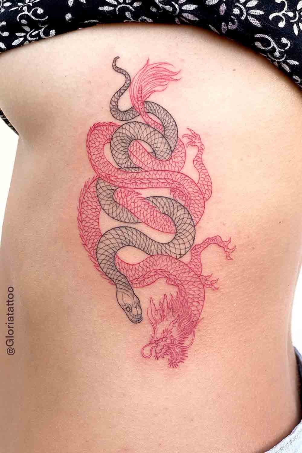 tatuaje costado para mujer 10