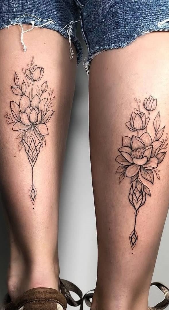 tatuaje en la pierna de mujer 29
