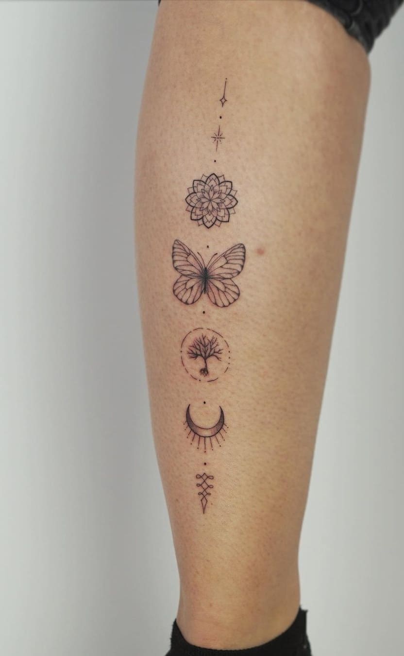 tatuaje en la pierna para mujer 29