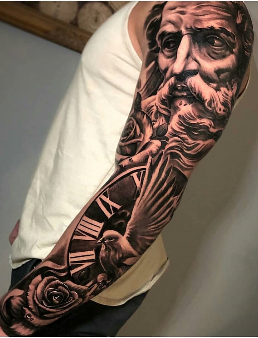 tattoo brazo completo en hombre 10