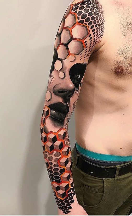 tattoo brazo completo en hombre 11
