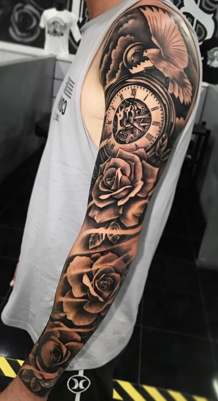 tattoo brazo completo en hombre 18