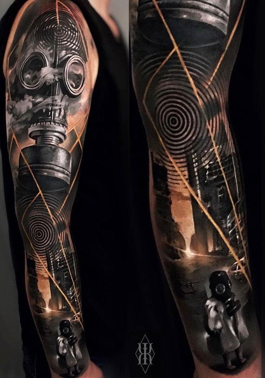 tattoo brazo completo en hombre 27