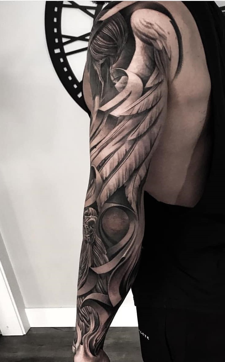 tattoo brazo completo en hombre 36