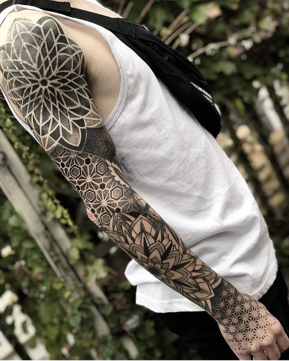tattoo brazo completo en hombre 39