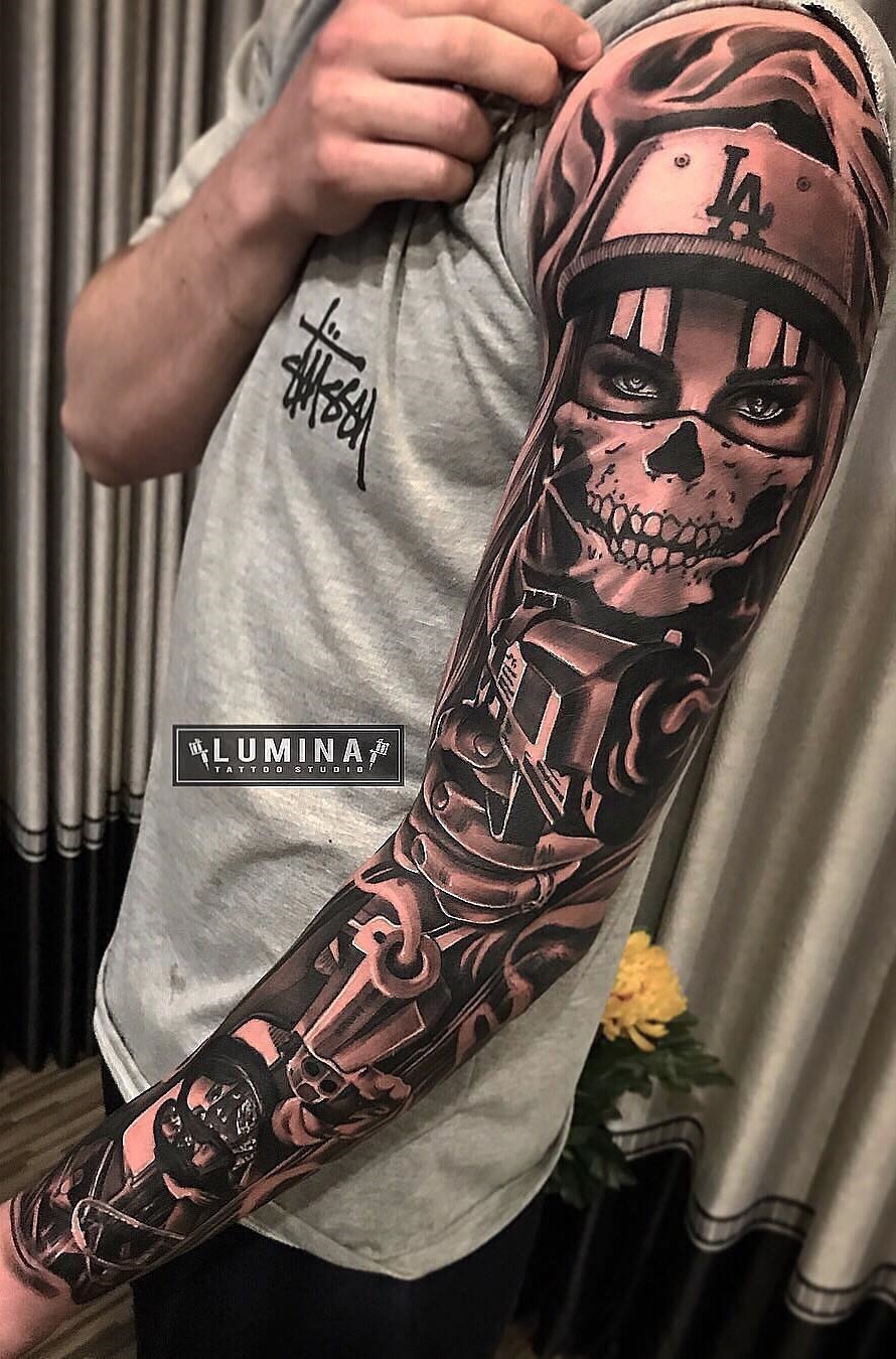 tattoo brazo completo en hombre 43