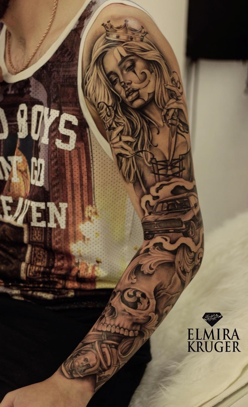 tattoo brazo completo en hombre 46