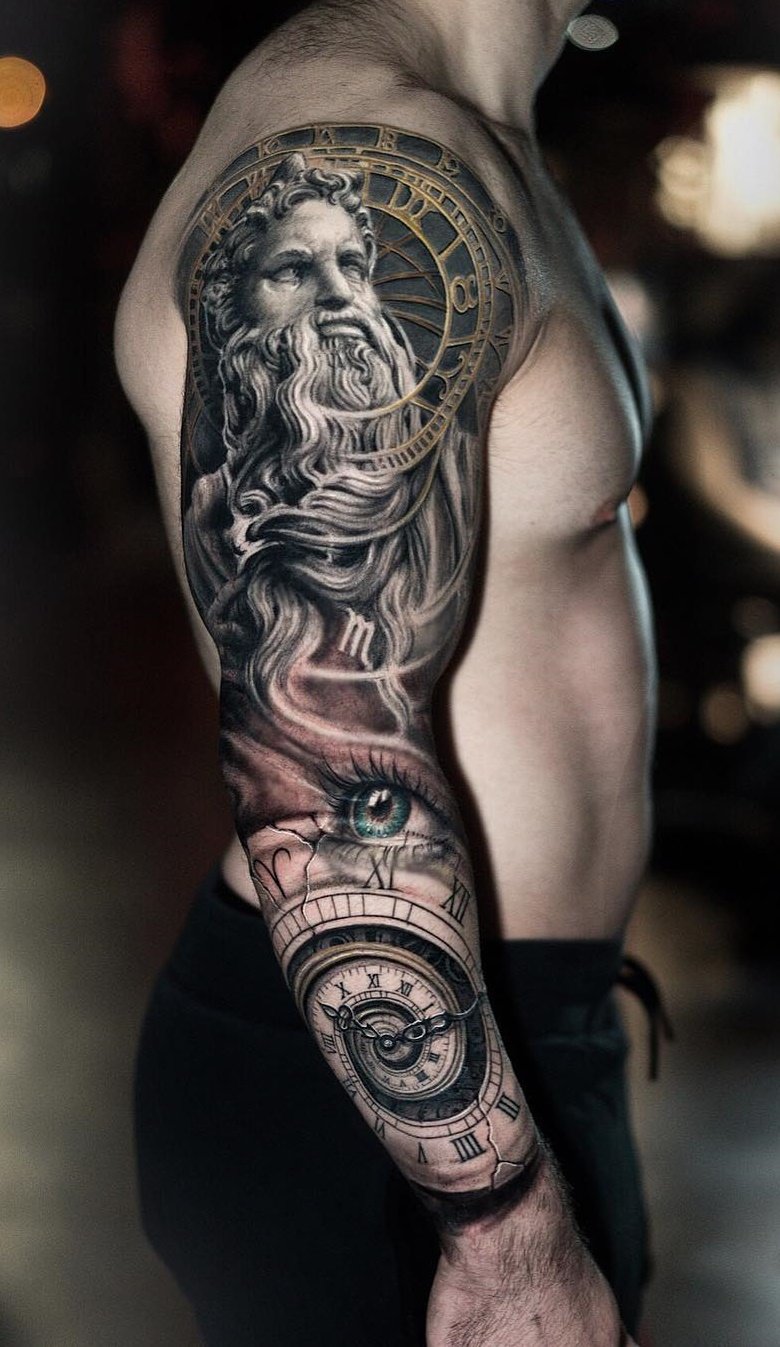 tattoo brazo completo en hombre 49
