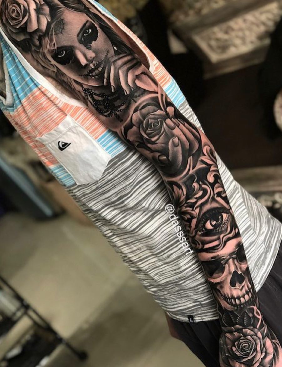 tattoo brazo completo en hombre 61