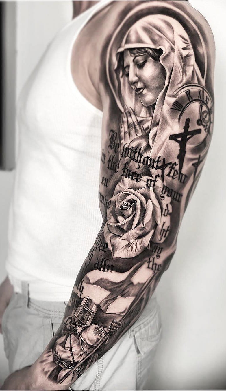 tattoo brazo completo en hombre 63