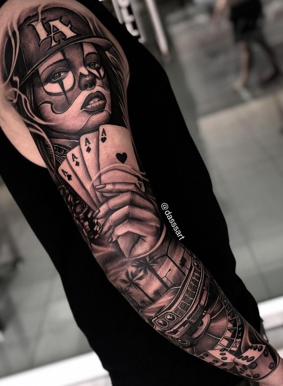tattoo brazo completo en hombre 70
