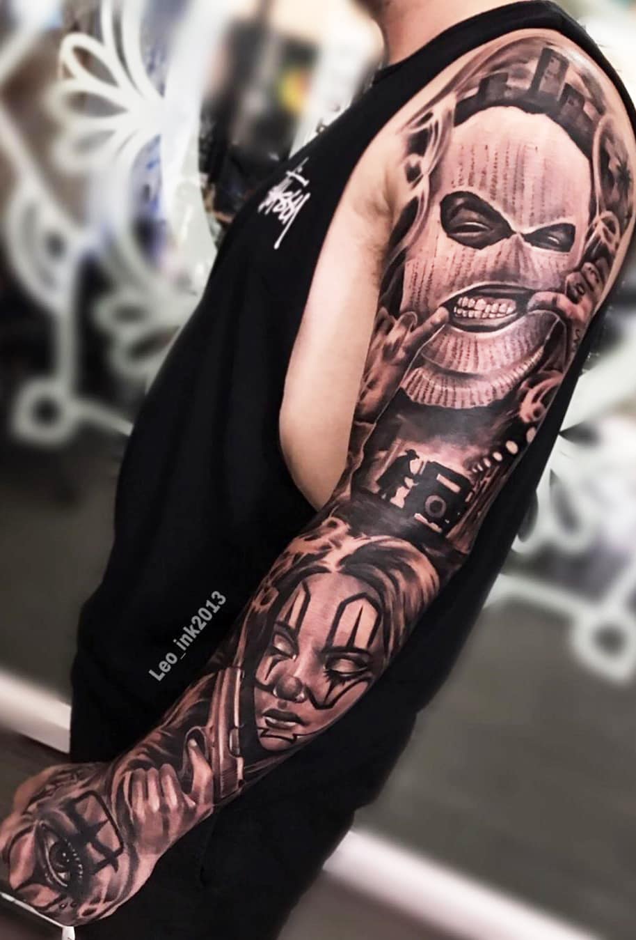 tattoo brazo completo en hombre 84