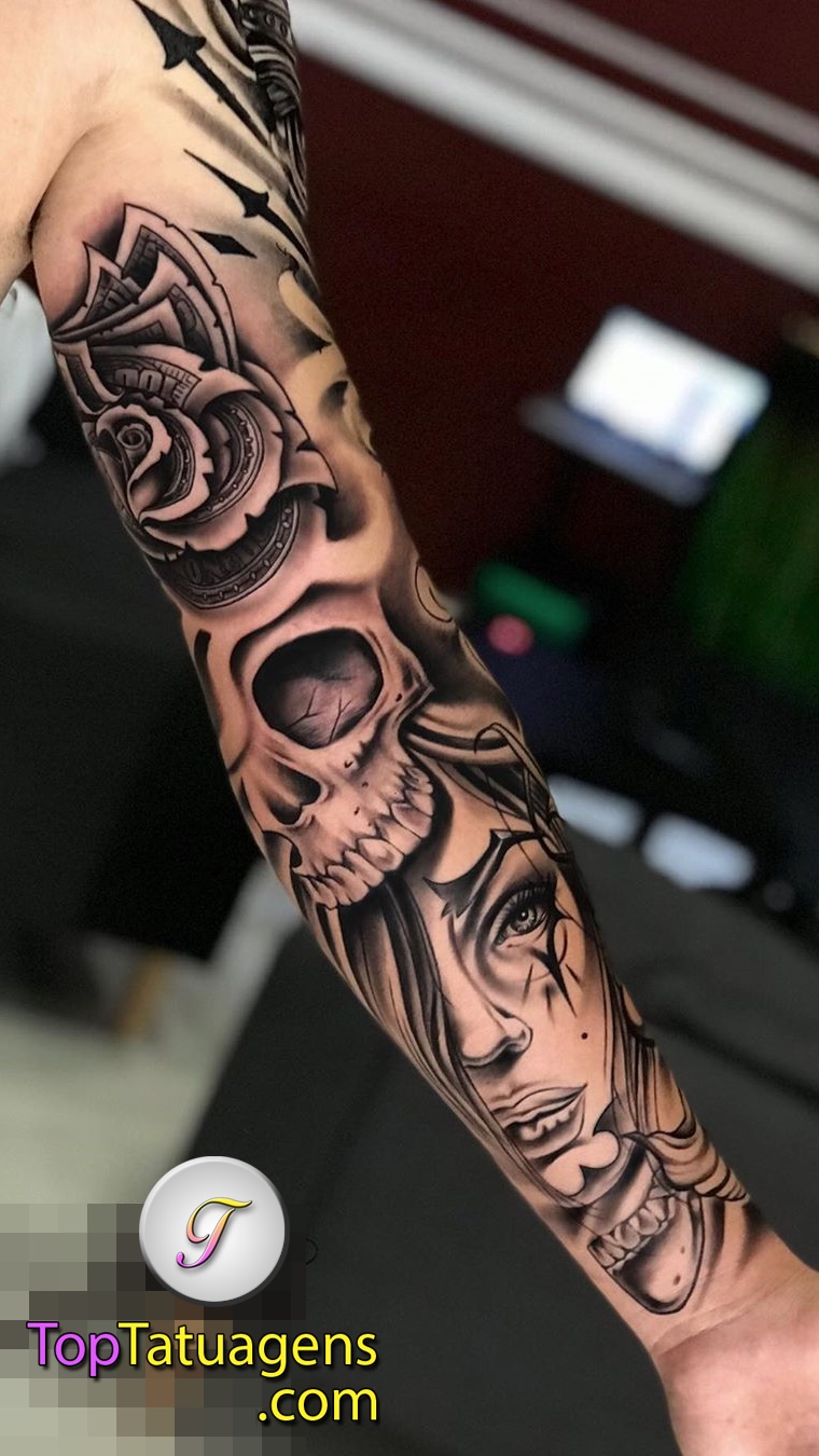 tattoo brazo completo en hombre 95