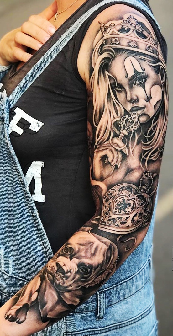 tattoo brazo entero para hombre 04