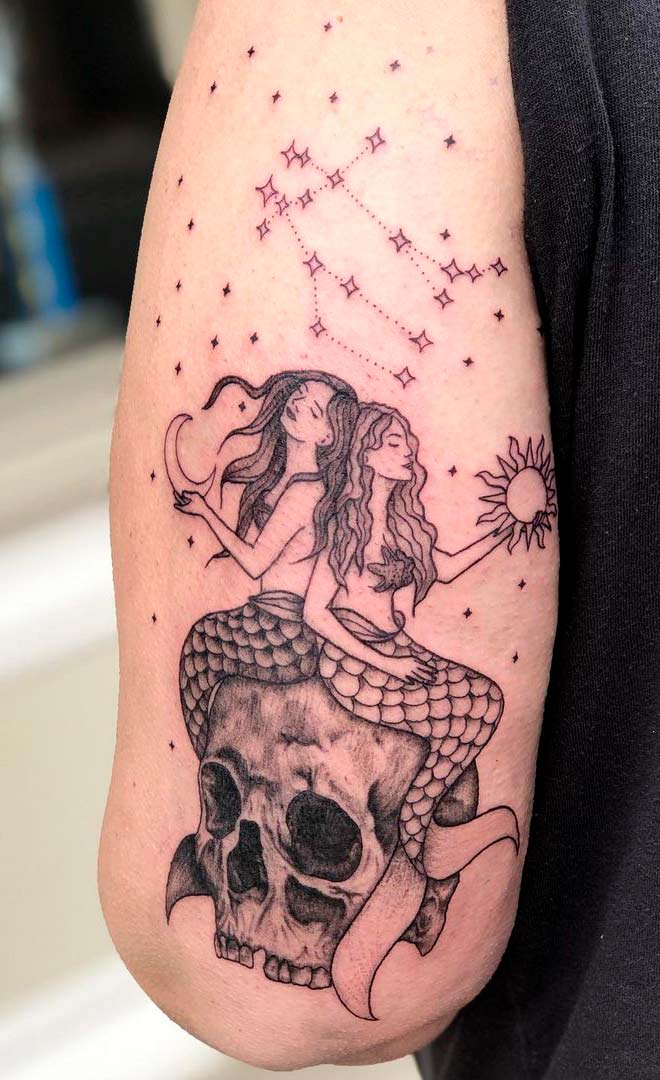 tatuaje de sirena en mujer 11