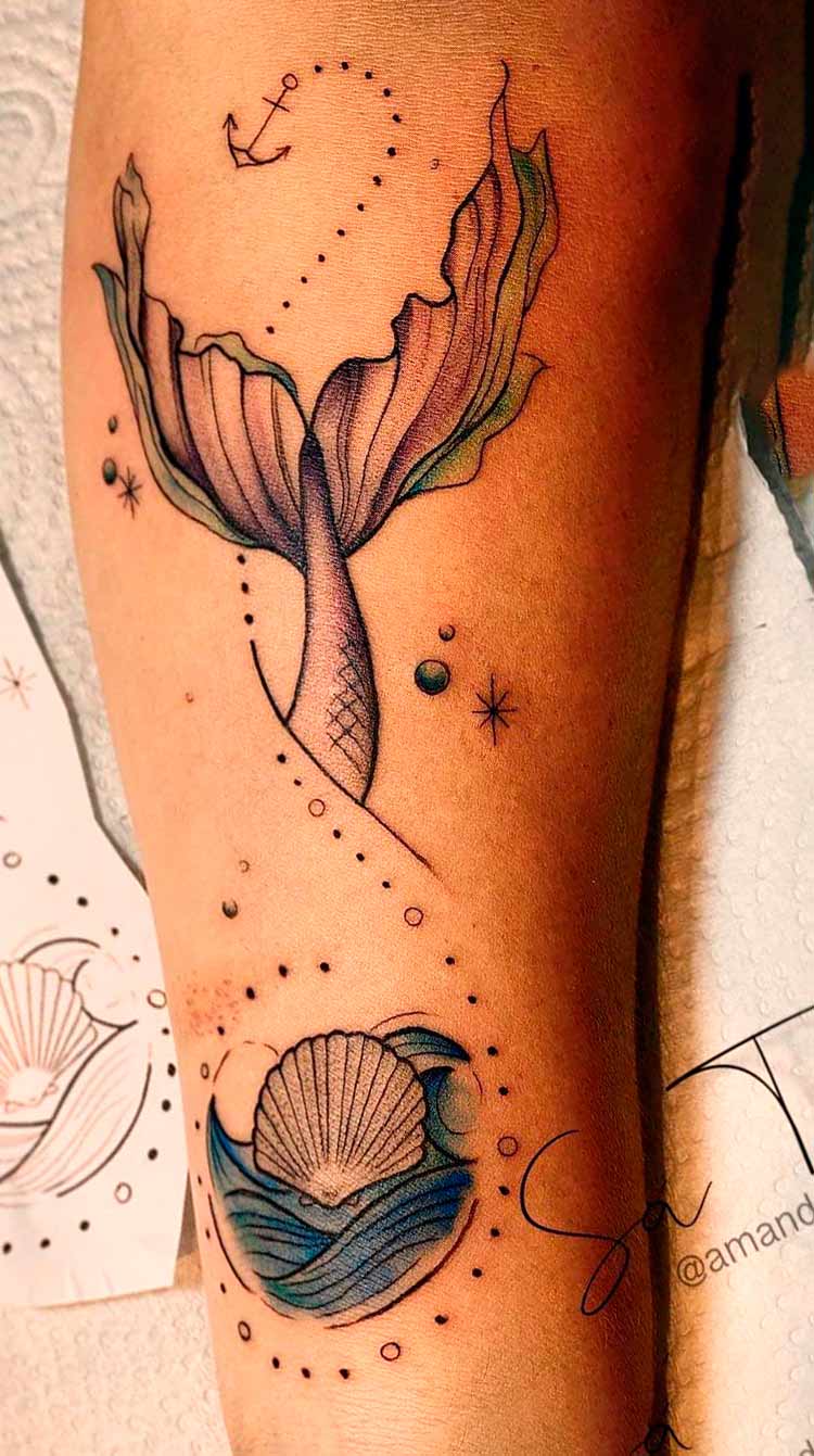 tatuaje de sirena en mujer 29