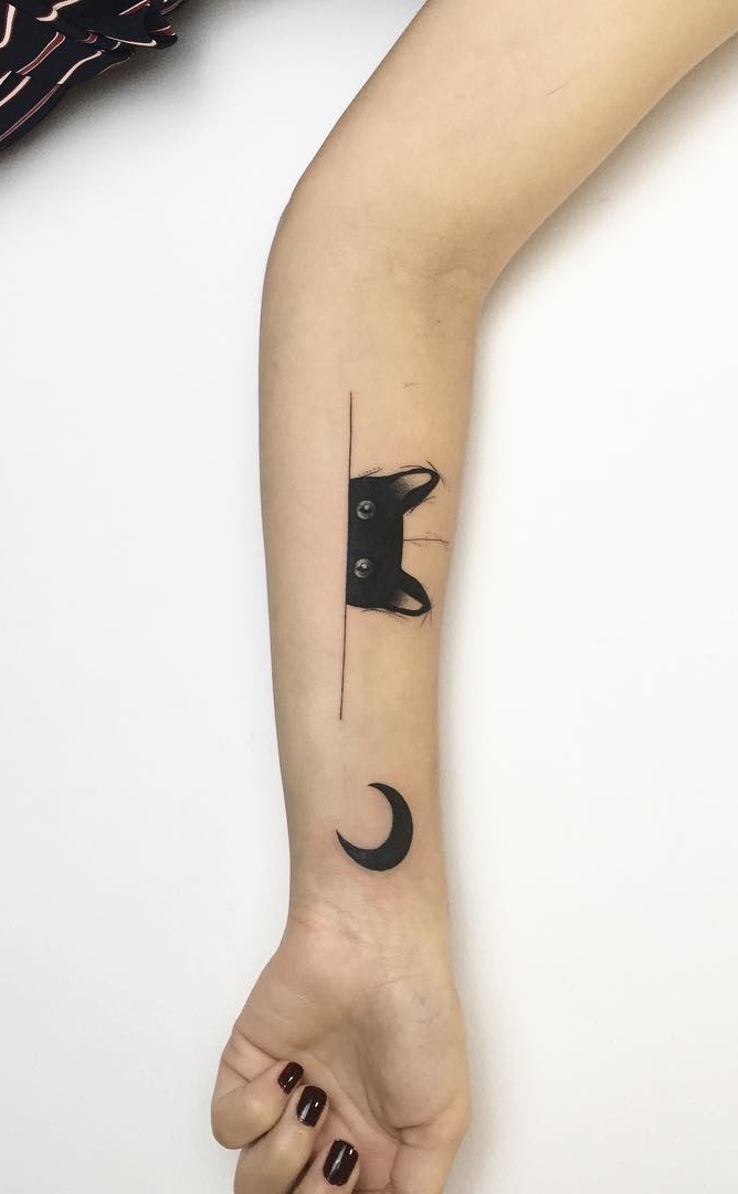 tatuaje gato en mujer 44