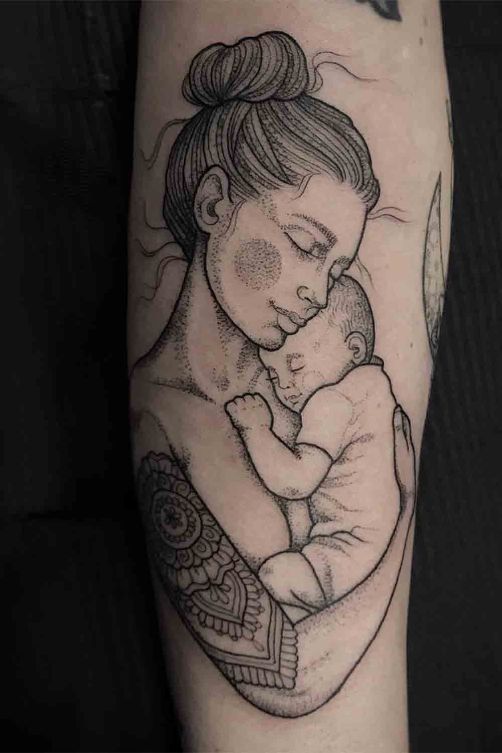 tatuaje madre hijo 124